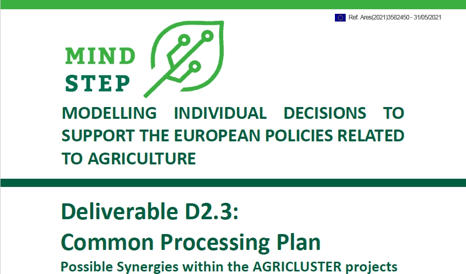 Deliverable D2.3 - Common processing plan