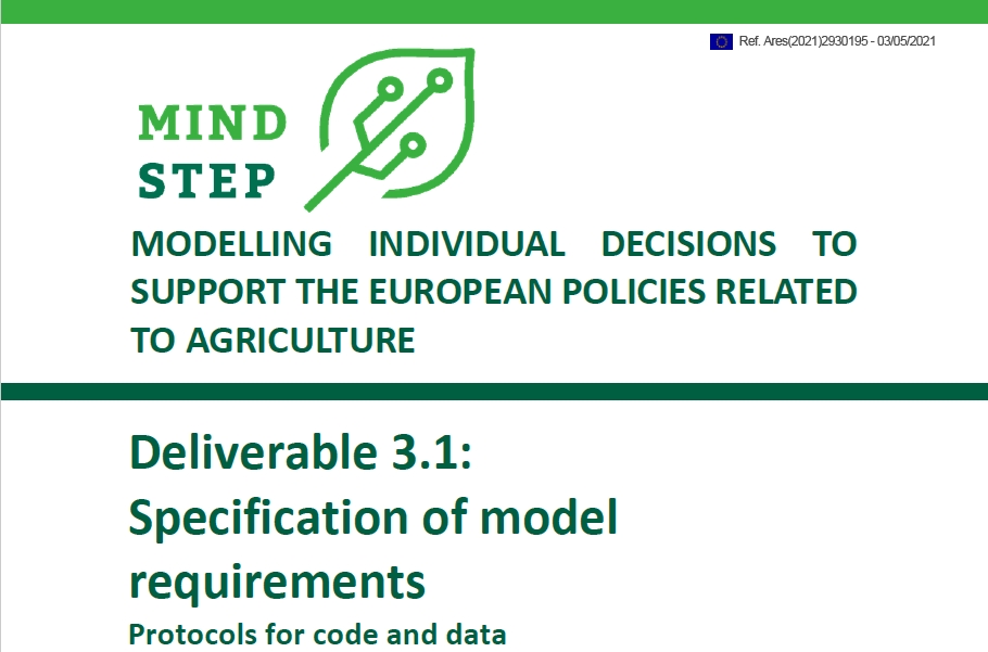 Deliverable D3.1: Specification of model requirements